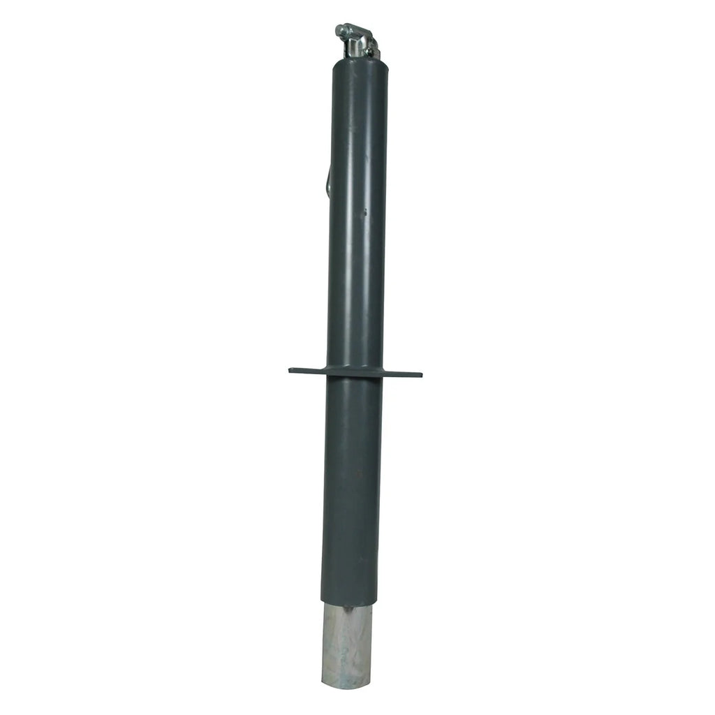 BULLDOG 175000 Round Trailer Jack, A-Frame, 5,000 lbs. Lift Capacity, Topwind, Bolt-On, 15 Inch Travel