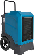 310 Pints LGR Commercial Dehumidifier with Built-In Pump and Drain Hose – Portable, Heavy-Duty Dehumidifier with Wheels for Basements, Garages, Home, and Job Sites (Blue)