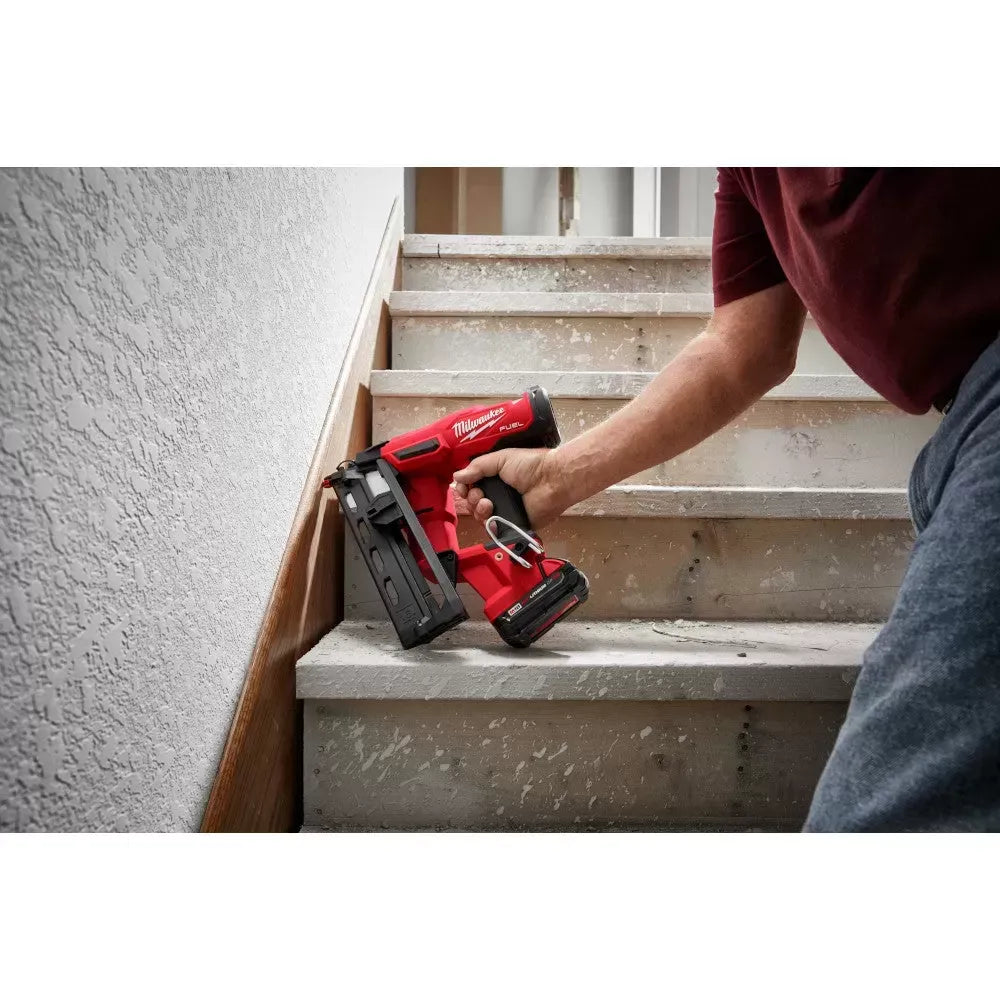 Milwaukee 2841-20 M18 FUEL Ergonomic 16 Gauge Angled Finish Nailer - Bare Tool