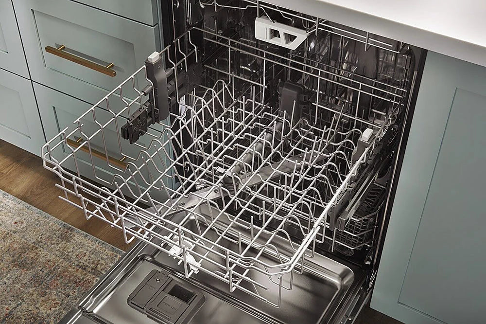 Whirlpool - 24 Top Control Built-In Dishwasher with Stainless Steel Tub, Large Capacity & 3rd Rack, 47 dBA - Stainless steel