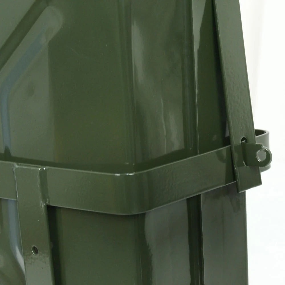 ZENSTYLE 5 Gal 20L Army Jerry Can Gas Fuel Tank Portable with Holder & Spout - Set of Four