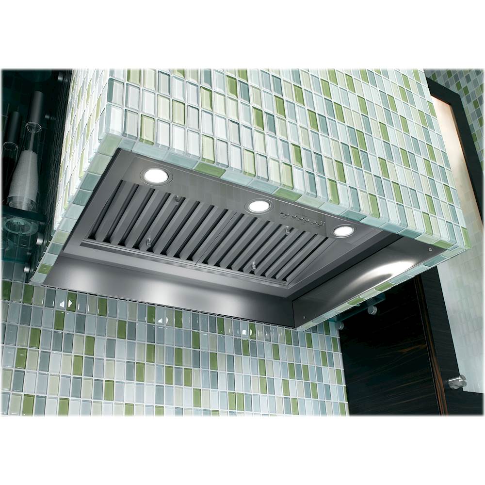 GE - 28 Convertible Range Hood - Stainless steel
