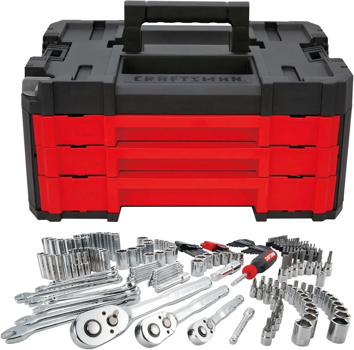 Mechanics Tool Set, 1/4 in, 3/8 in, and 1/2 in Drive, 230 Piece (CMMT45306)