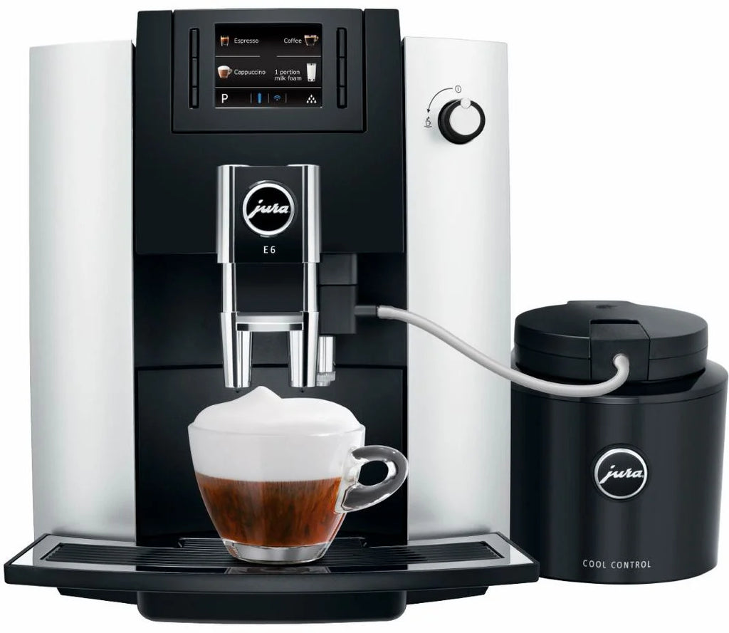 Jura - E6 Espresso Machine with 15 bars of pressure - Platinum