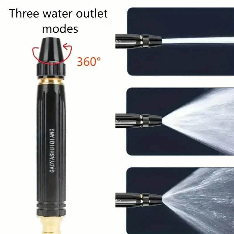 Garden Hose Spray Nozzle with Trigger Lock and Extendable Tube, Four Spray  Patterns