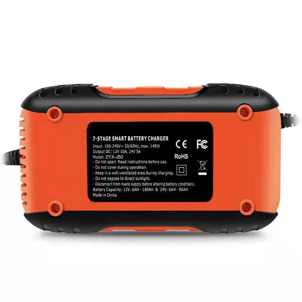 12/24V Car Automatic Battery Charger AGM GEL Intelligent Pulse Repair Starter