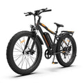 26 In.48V 13Ah 750W Mountain Electric Bikes for Adults Men, 26x4.0 Fat Tire Electric Bicycle 7 speeds Gear Outdoor Ebikes, Black,S48