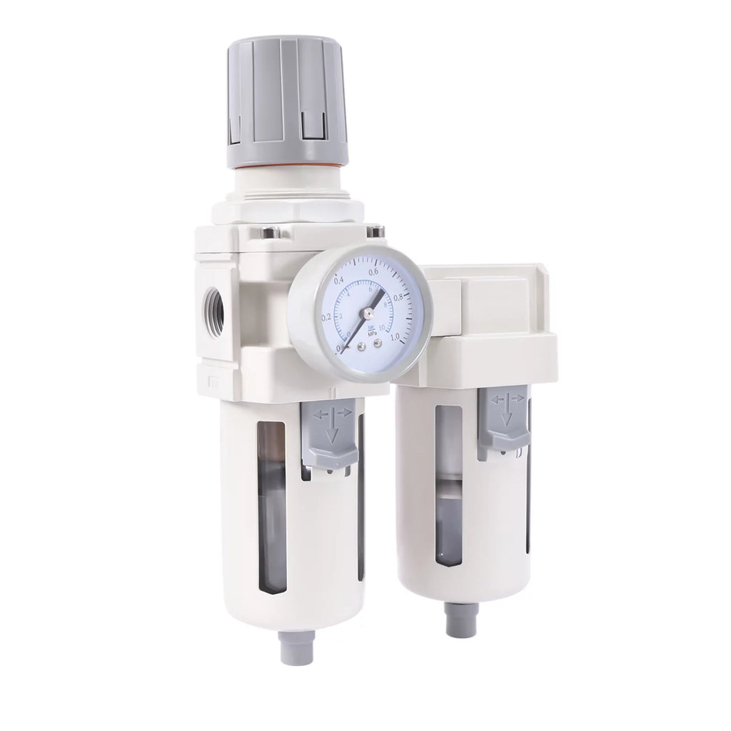YIYIBYUS 1/2 NPT Air Pressure Regulator, Air Dryer Filter System, Water Trap Separator Semi-automatic Drain