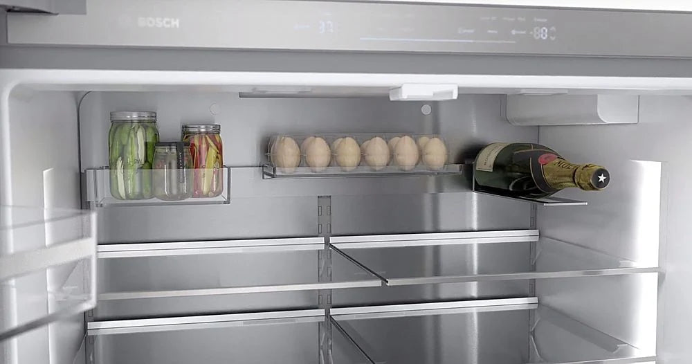Bosch - 800 Series 20.5 Cu. Ft. 4-Door French Door Counter-Depth Smart Refrigerator - Stainless steel