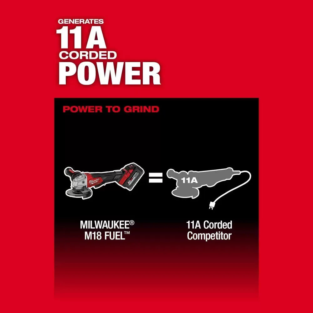 Milwaukee Pre-Sale 2912-20 M18 FUEL 18V 1 SDS Plus Rotary Hammer w/ 4-1/2 / 5 Grinder