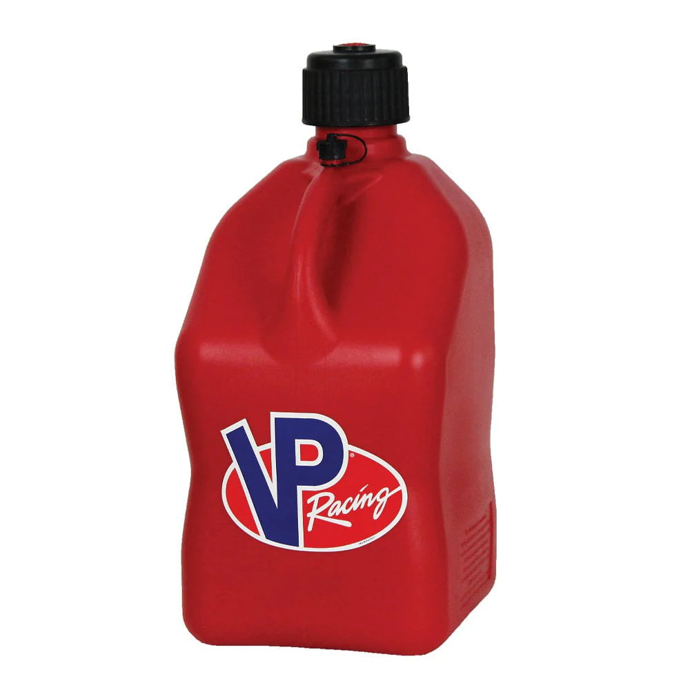 VP Racing Fuels Motorsport 5.5 Gal Utility Jugs with Hoses, Red (3 Pack)