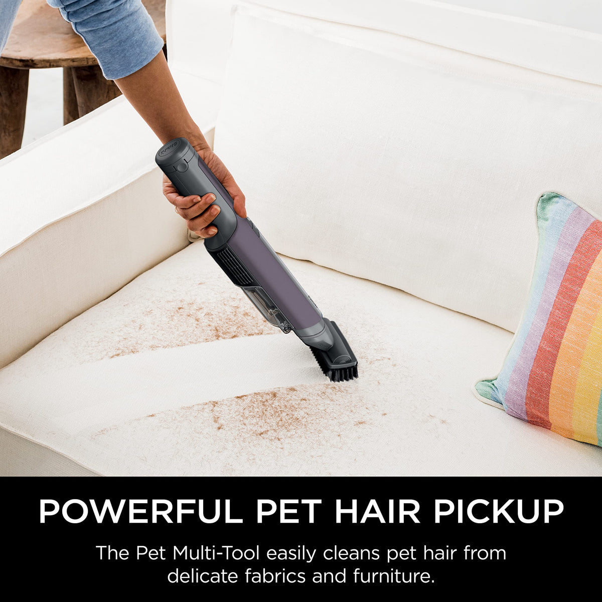 Shark WV410PR WANDVAC Cordless Hand Vacuum, Ultra-Lightweight & Portable with Powerful Suction & Tools for Pets, Designed for Car & Home, Violet