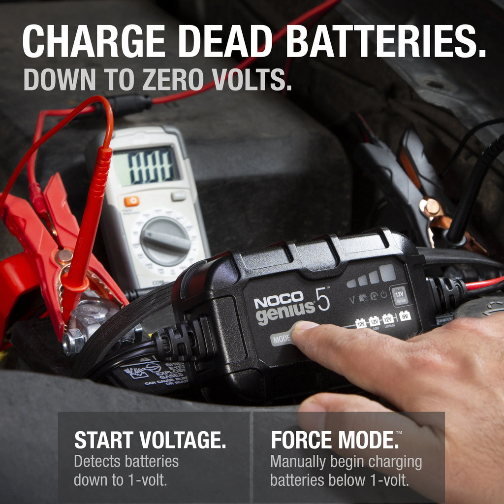 NOCO GENIUS5 6V/12V 5A Smart Battery Charger and Maintainer