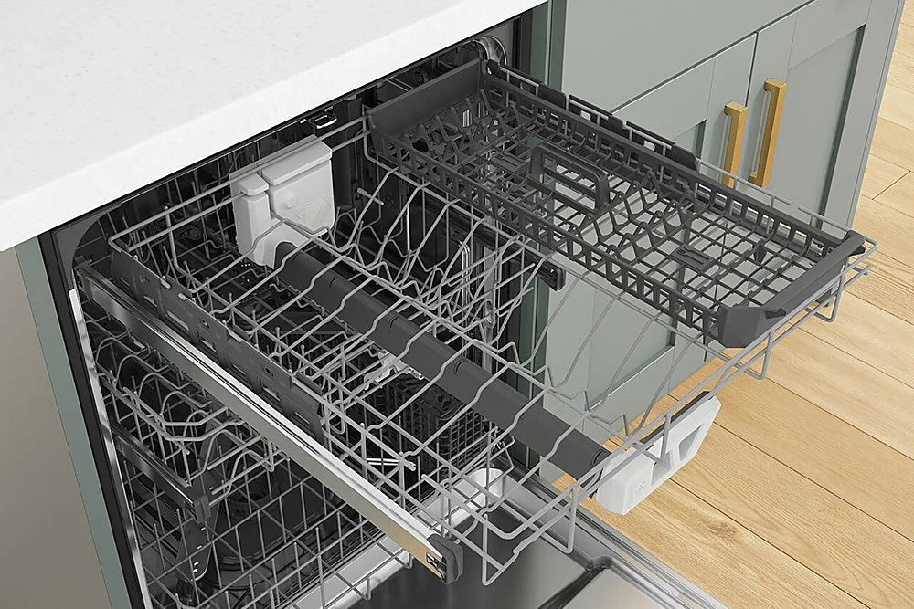 Whirlpool - 24 Top Control Built-In Dishwasher with Stainless Steel Tub, Large Capacity & 3rd Rack, 47 dBA - Black stainless steel