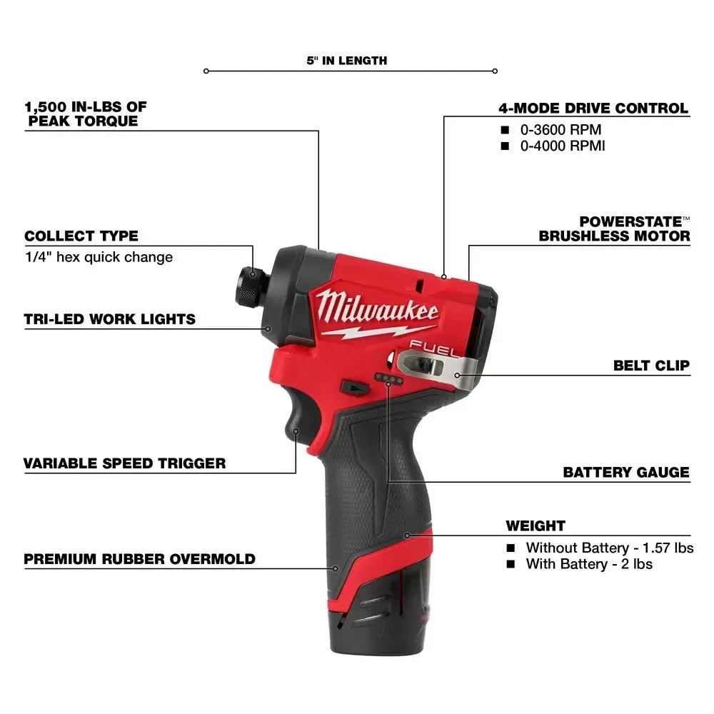 Milwaukee Pre-Sale Pre-Sale 3697-22HT M18 FUEL 18V 3 Tool Combo Drill/Driver/ Pruning Saw Kit