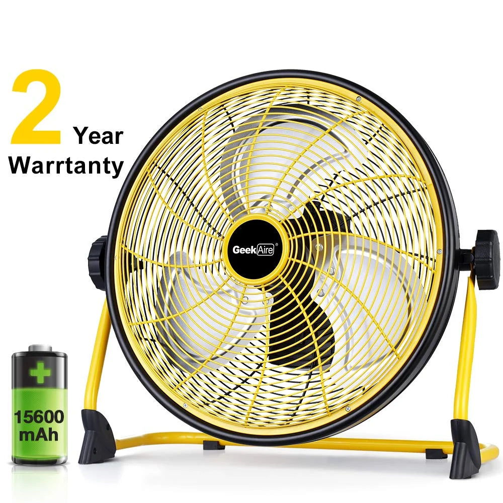 Geek Aire CF2 Floor Fan 16 Inch Cordless Variable Speed Rechargeable (Open Box)