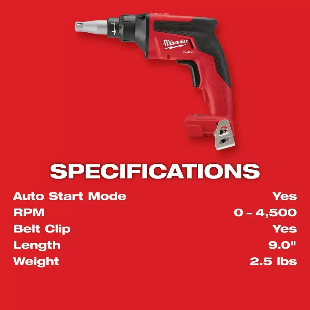Milwaukee 2866-20 M18 FUEL 18V Drywall Screw Gun - Bare Tool
