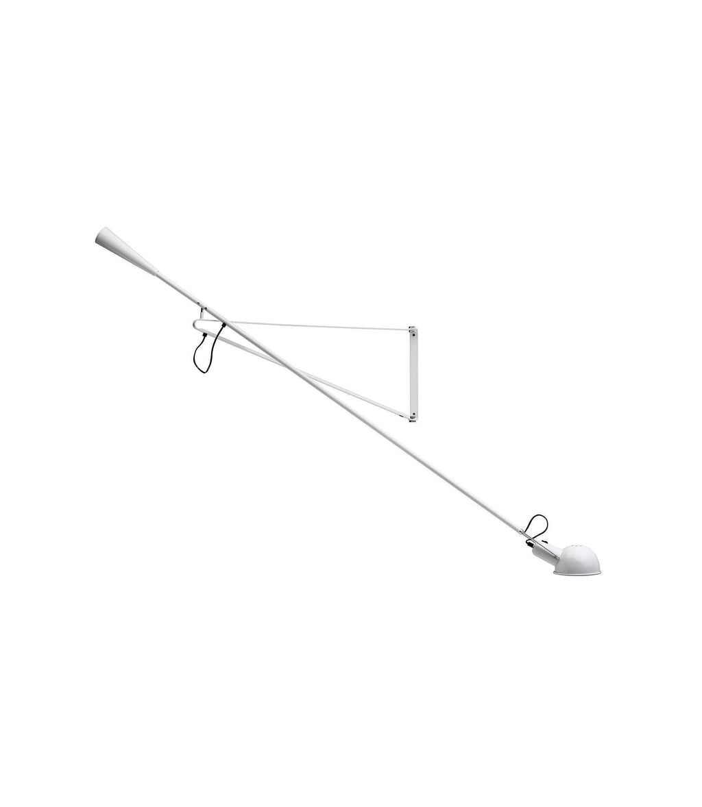 Adjustable Wall Lamp with Swinging Arm and Cast Iron Counterweight, 80.7  inches