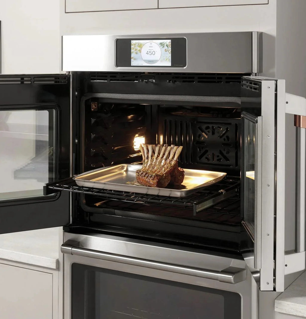 Café CTS90FP3ND1 30 inch Matte Black Single Convection Smart Electric Wall Oven