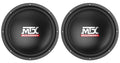 (2) MTX Audio Terminator TN12-04 12” 800 Watt 4 Ohm Car Subwoofers Subs