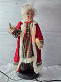 Vintage 1990's Santa's Best Animated Illuminated Mrs Claus Clause Figure *TESTED