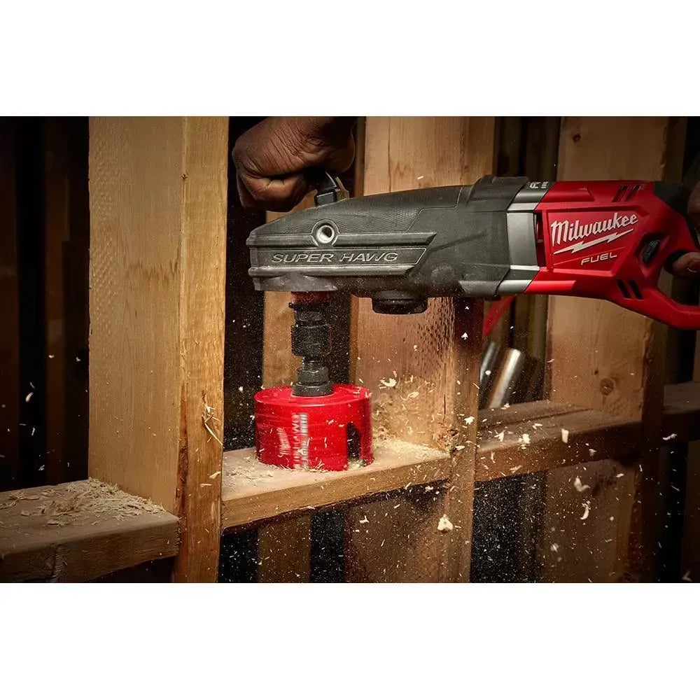Milwaukee Pre-Sale 2807-20BH M18 FUEL 1/2 HOLE HAWG Right Angle Drill W/ BIG HAWG Bits