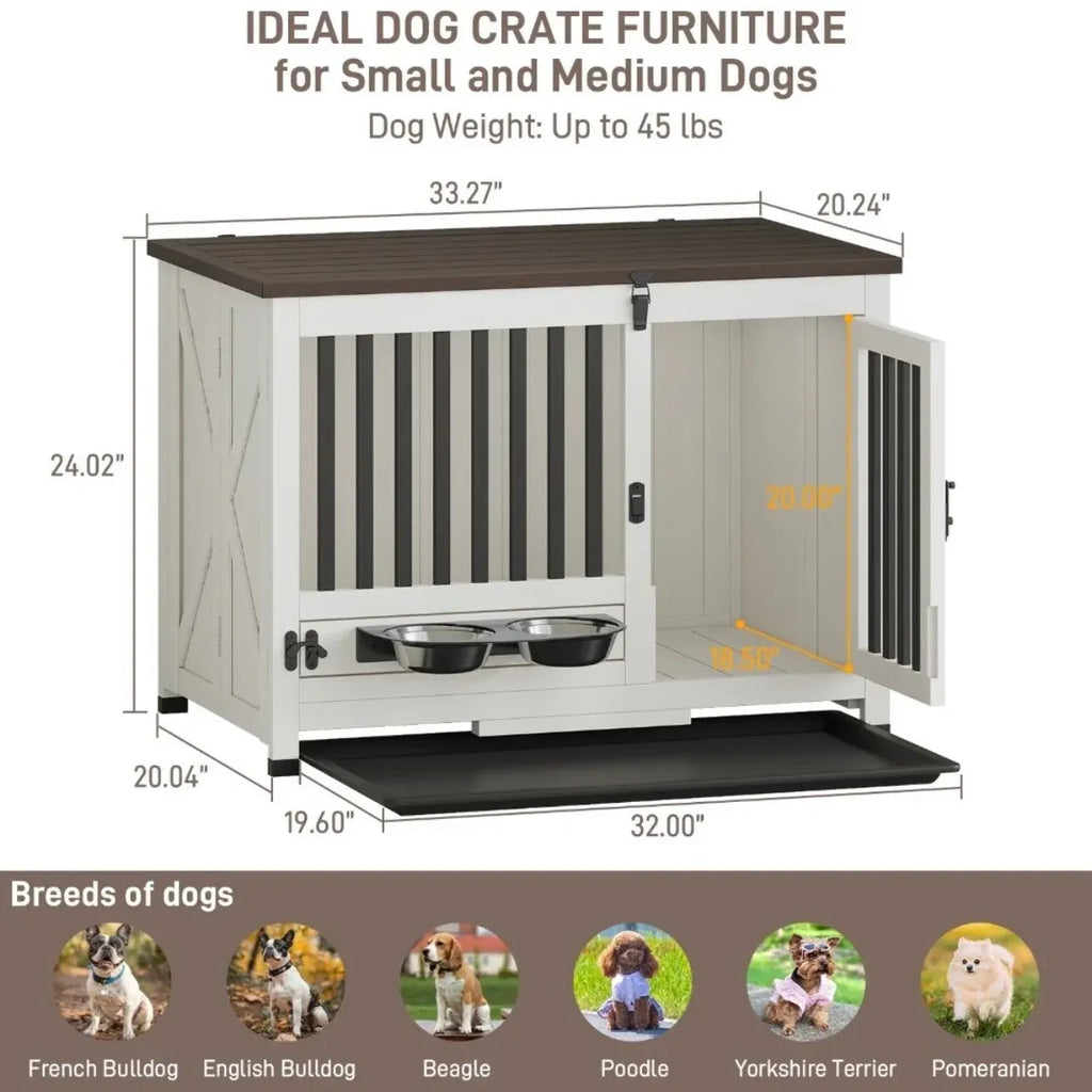 Aesthetic Dog Crate Furniture for Small and Medium Dogs
