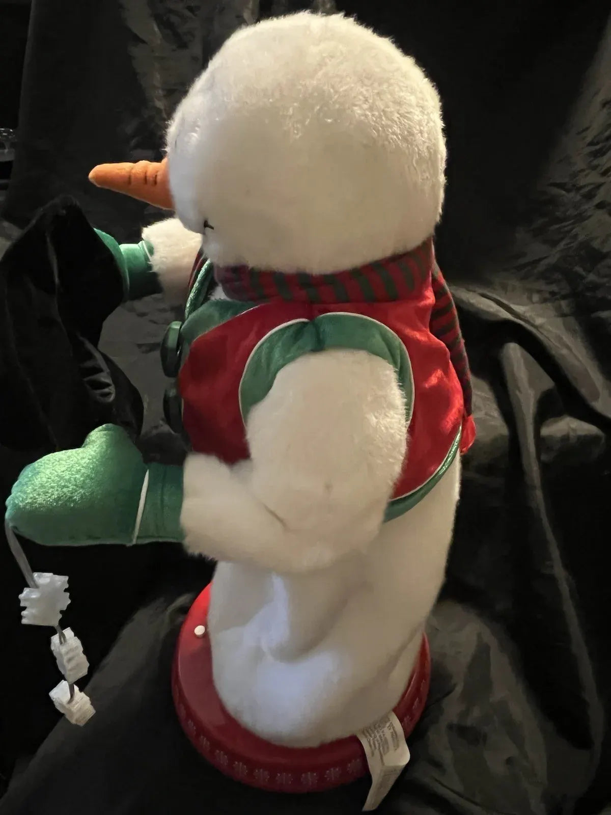 18 GEMMY SNOWFLAKE SPINNING, SINGING, DANCING, ANIMATED SNOW MISER SNOWMAN