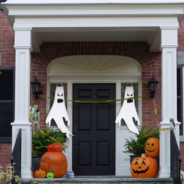 Hanging Ghost Decoration with LED Light Option, 47 Inches Tall
