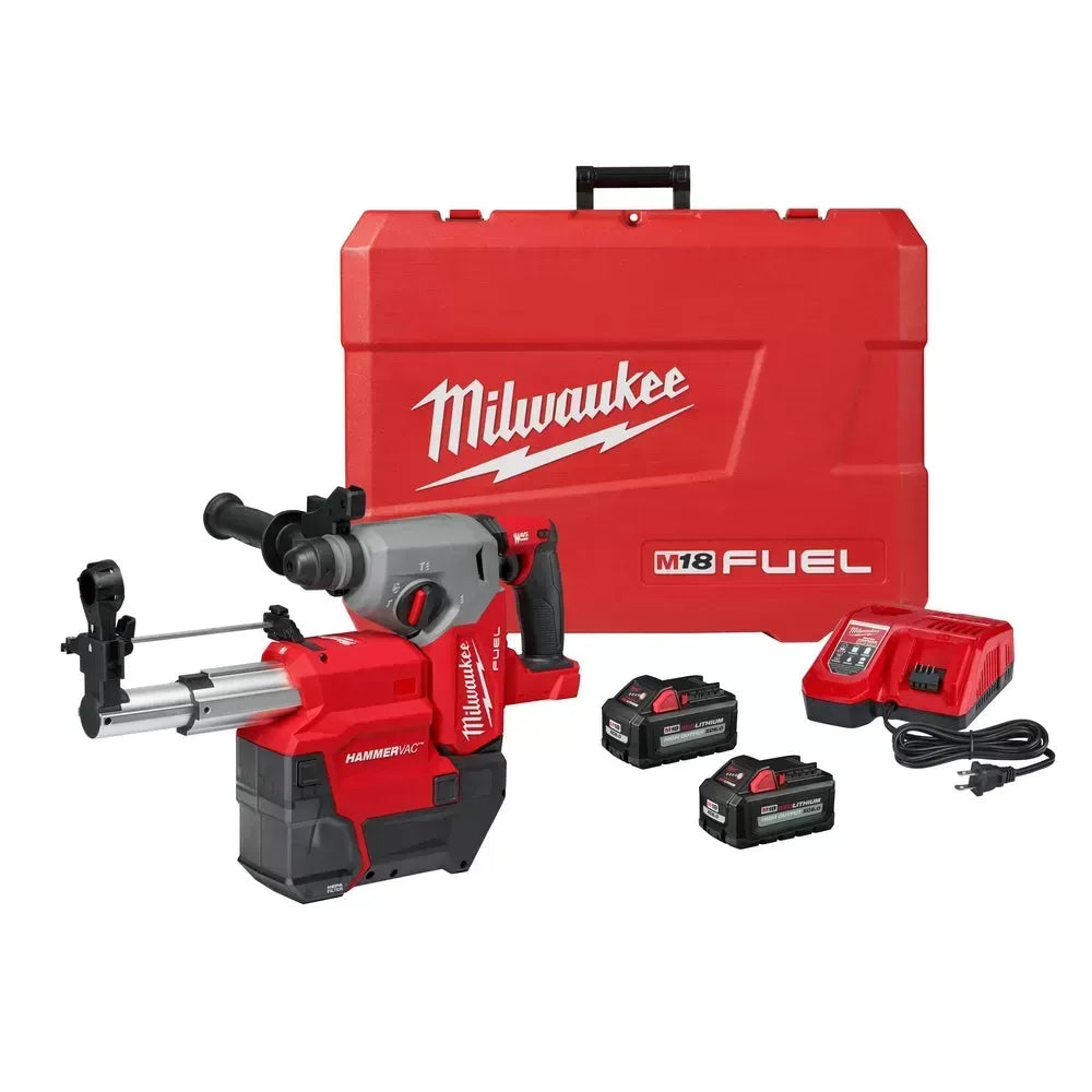 Milwaukee 2912-22DE M18 FUEL 18V 1 SDS Plus Rotary Hammer Dust Extractor Kit