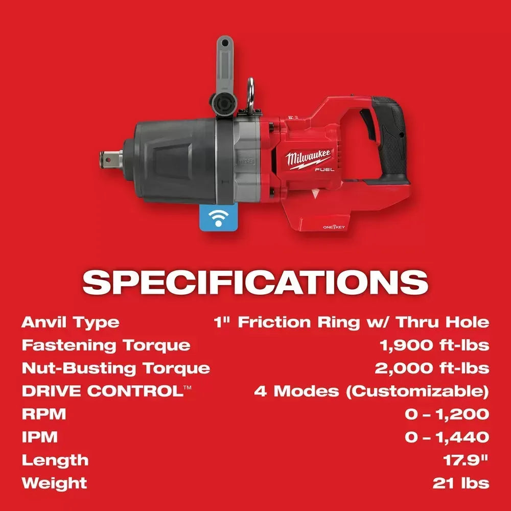 Milwaukee Pre-Sale 2868-20 M18 FUEL 18V 1 D-Handle High Torque Impact Wrench - Bare Tool