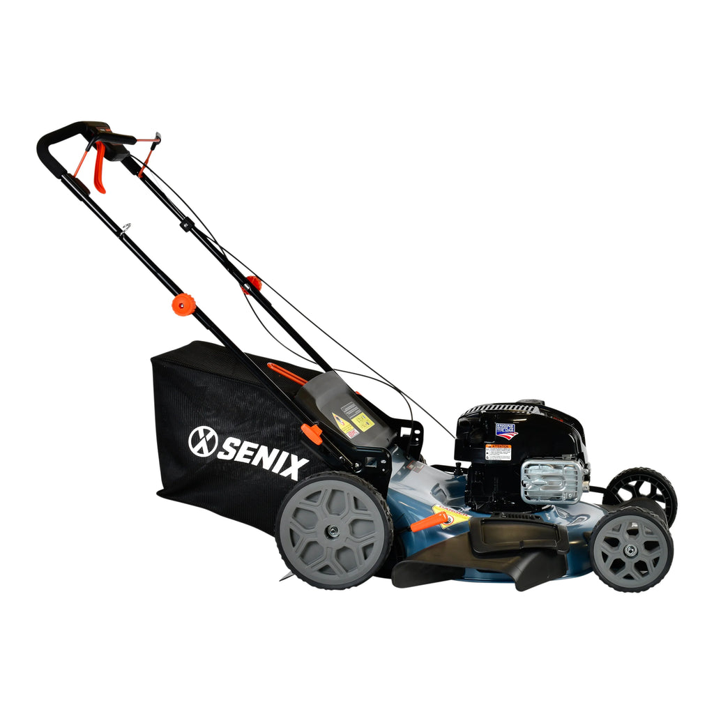 SENIX 22in 163cc 4-Cycle Gas Self-Propelled Mower, 3-in-1, Variable Speed, 11in Rear Wheels, LSSG-H2