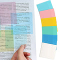 Clear Sticky Notes for Study and Work, 3x2 Inches, 400 Sheets, 7 Colors