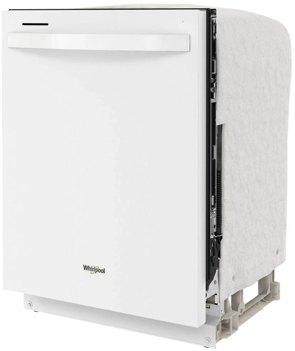 Whirlpool - 24 Top Control Built-In Dishwasher with Stainless Steel Tub, Large Capacity, 3rd Rack, 47 dBA - White