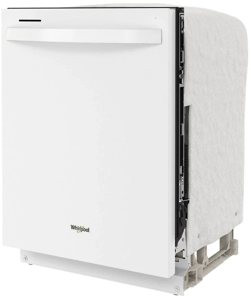 Whirlpool - 24 Top Control Built-In Dishwasher with Stainless Steel Tub, Large Capacity, 3rd Rack, 47 dBA - White