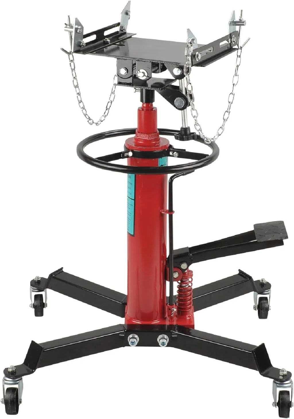BATONECO 1660 lbs/0.75T Capacity Hydraulic Transmission Jack 34 - 70 Adjustable Height Telescopic Transmission Jack 2-Stage w/ Pedal 360° Swivel Wheel Lift Hoist for Car Lift Garage