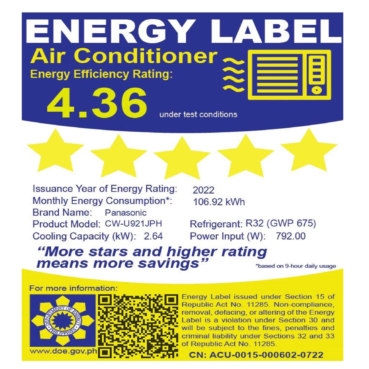 1 HP Split Air Conditioner Inverter with Flexible Installation Configuration B