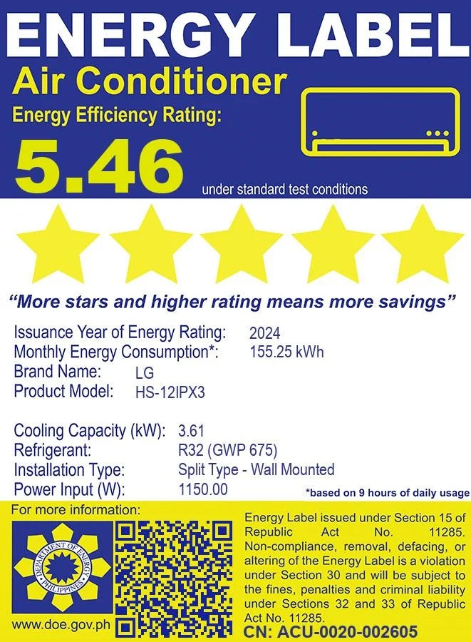 1.5 HP Split Air Conditioner Inverter with Convenient Controls