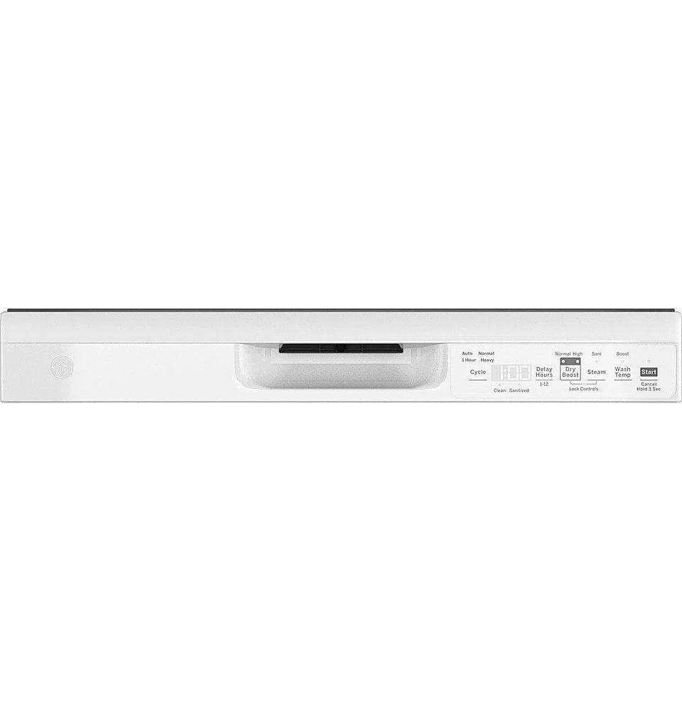 GE - Front Control Built-In Dishwasher, 52 dBA - White