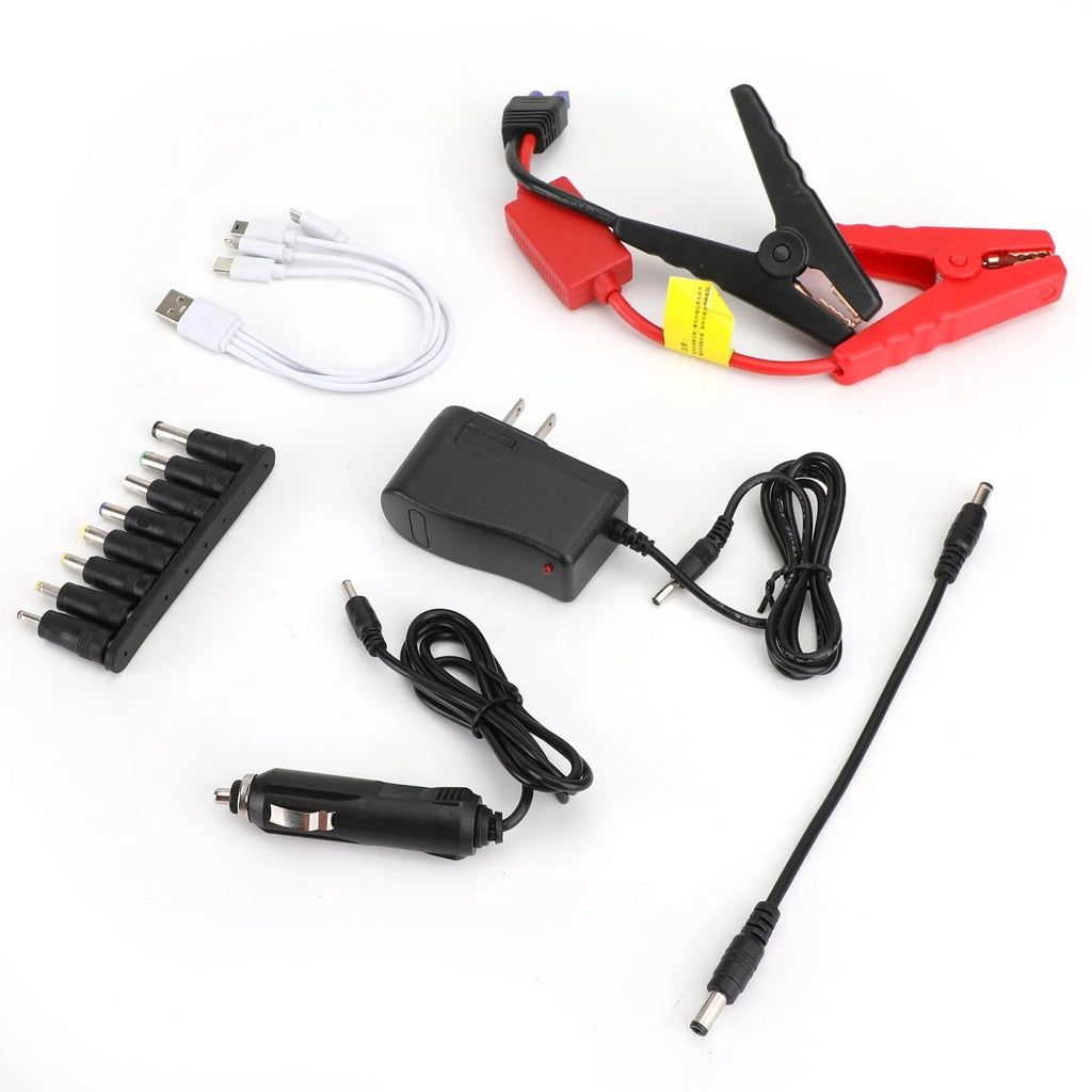 89800mAh 12V Car Jump Starter 4USB Charger Emergency Battery Power Bank Kit