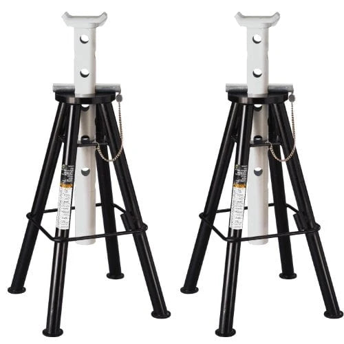 Omega 32107b black high lift jack stand, 10 ton capacity
