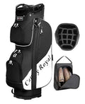 Golf Cart Bag:14 Way Full Length Divider Top Lightweight with Cooler black
