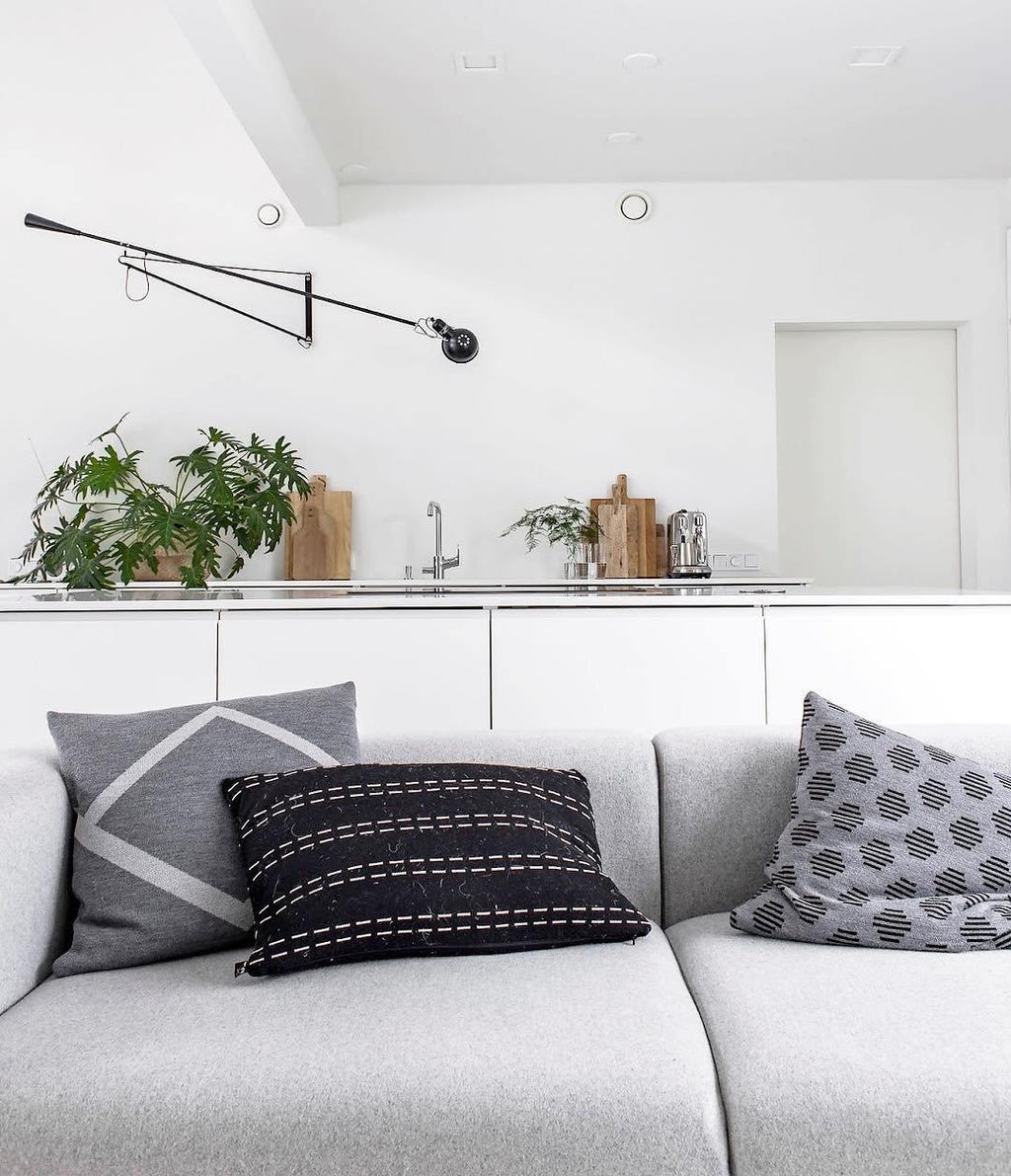 Adjustable Wall Lamp with Swinging Arm and Cast Iron Counterweight, 80.7  inches