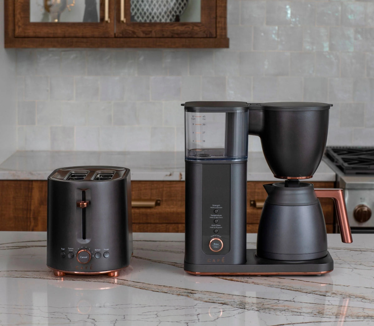 Café - Smart Drip 10-Cup Coffee Maker with WiFi - Matte Black