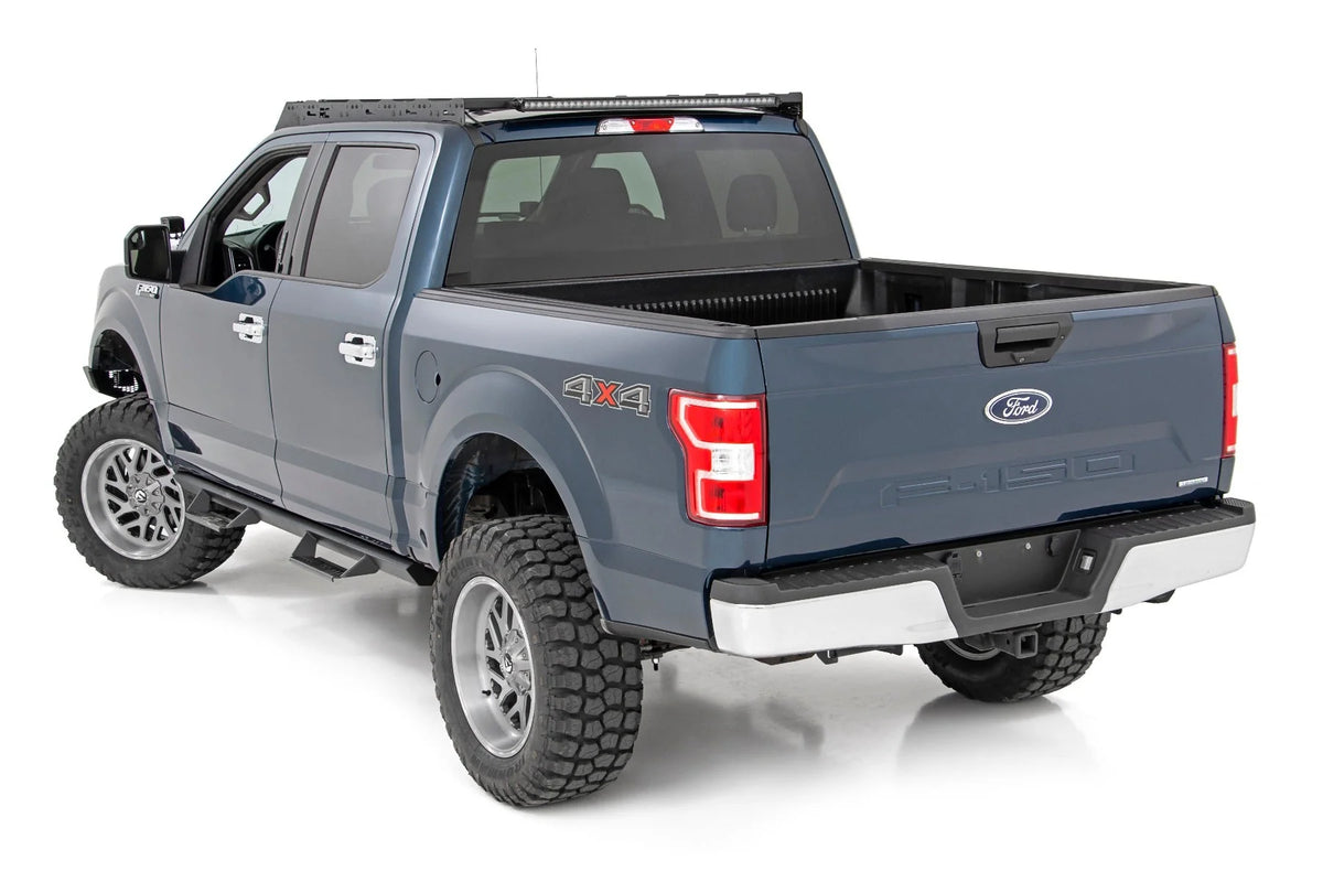 Rough Country Roof Rack System w/40 Front & Rear LED for 15-18 F-150 - 51022 Fits select: 2015-2016,2017-2018 FORD F150