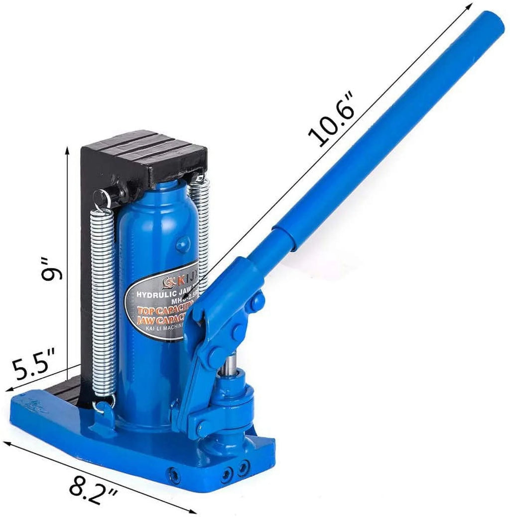 INTBUYING Hydraulic Machine Toe Jack Lift 2.5/5Ton Hydraulic Jack Ram Machine Stand Tool Oil Rigging