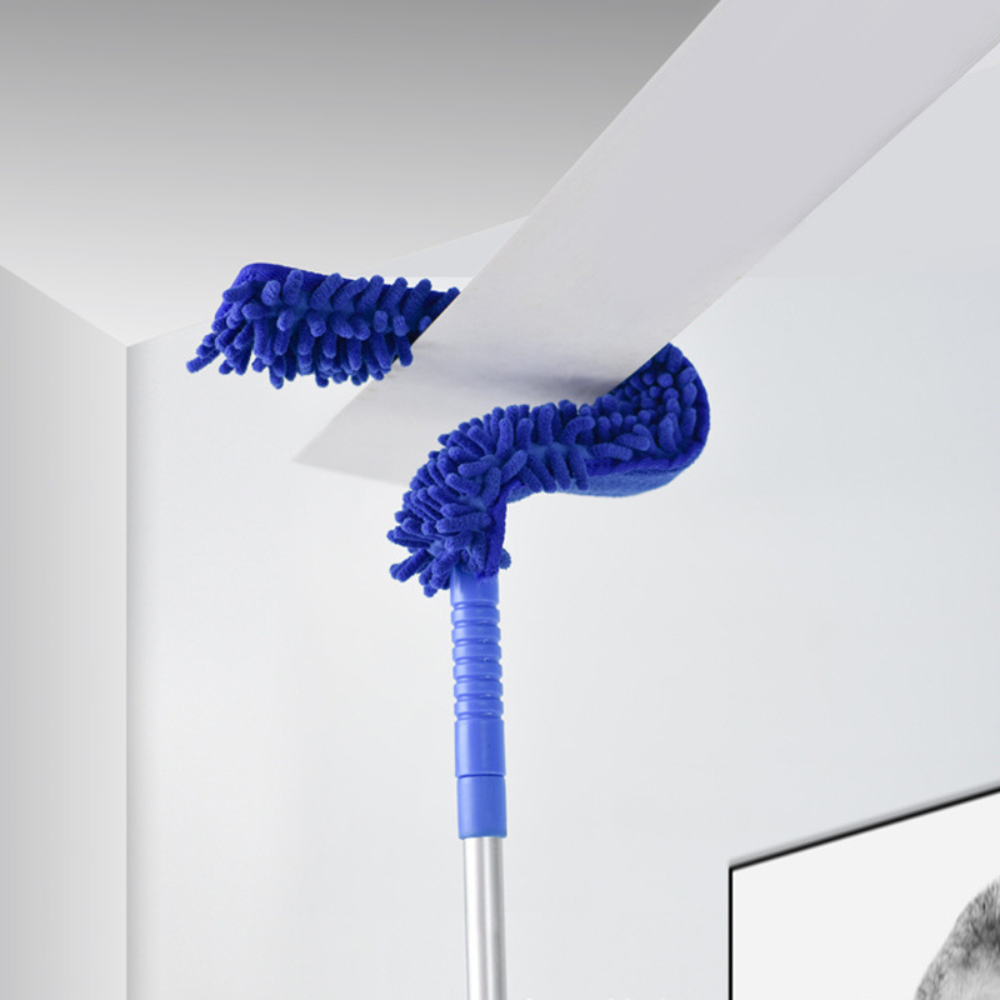 Extendable Ceiling Fan Duster with Bendable Microfiber Head and Aluminum  Pole
