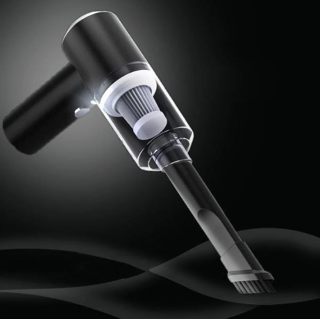Handheld Wet and Dry Vacuum with Crevice and Brush Attachments, LED  Light