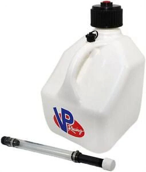 VP 4172 + 3046B 3 Gallon White Portable Utility Jug Container With Container Hose - Quantity of 2