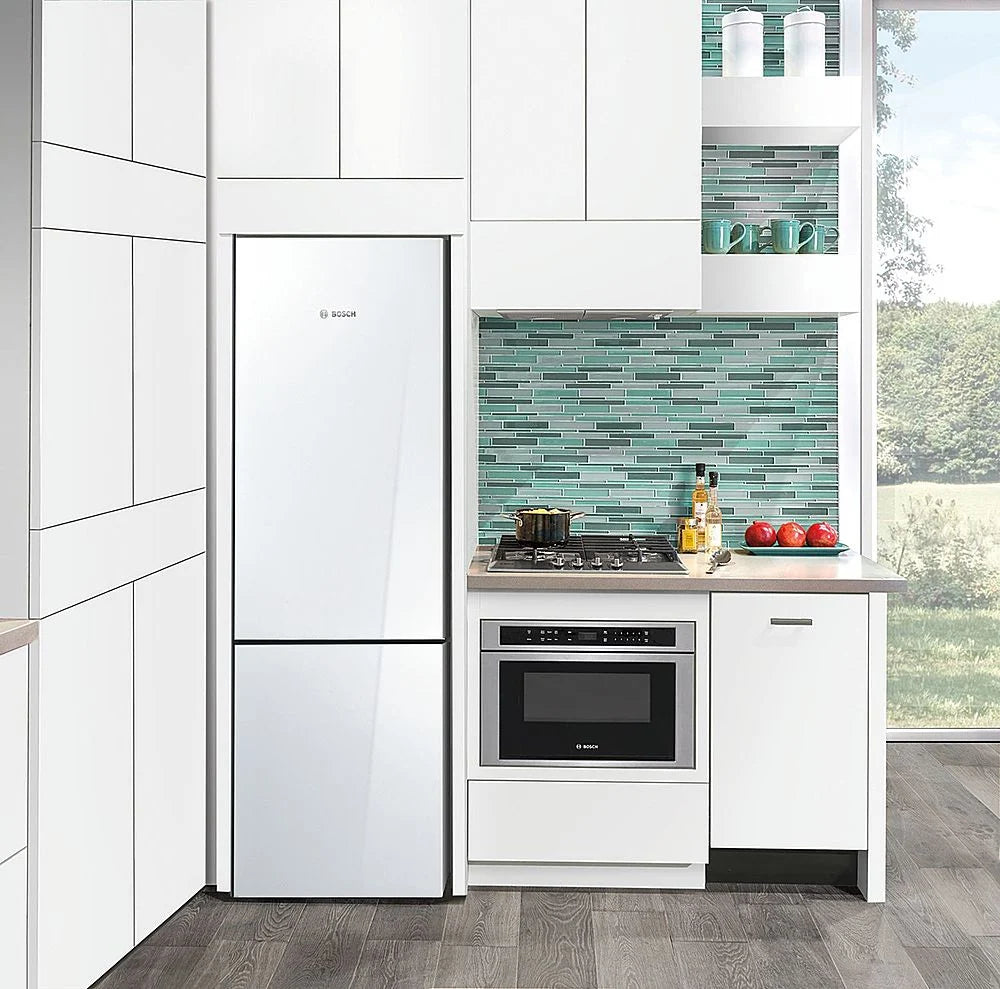 Bosch - 800 Series 10 Cu. Ft Bottom-Freezer Counter-Depth Refrigerator - Multi